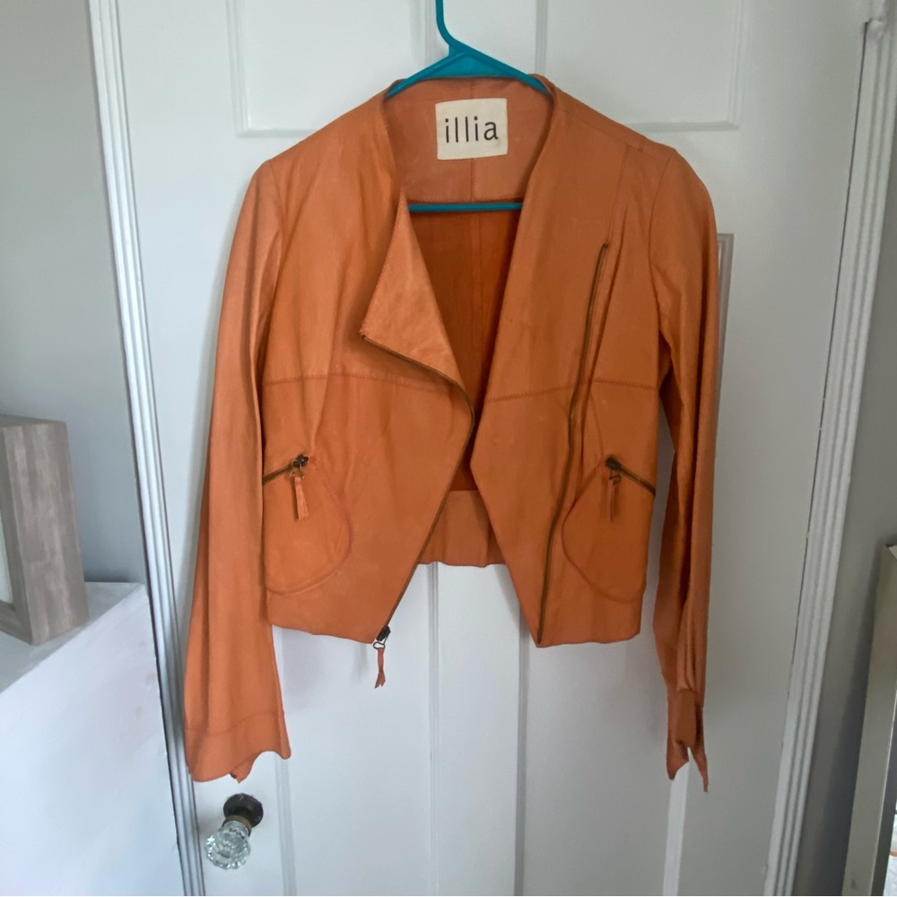 Ilia real leather moto Jacket